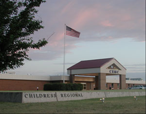 Childress Regional Medical Center hospital front entrance.